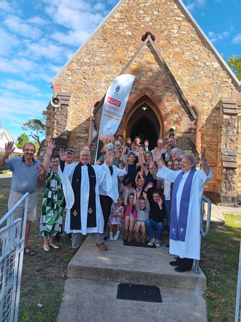 Picture of St Paul's Adelong during a combined service
